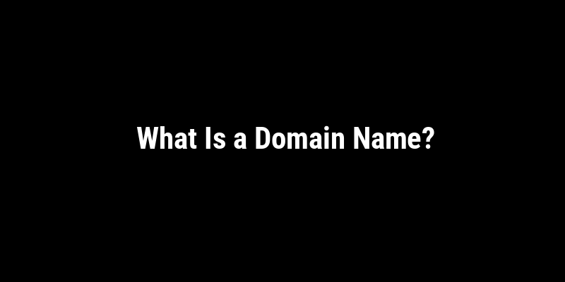 What Is a Domain Name?